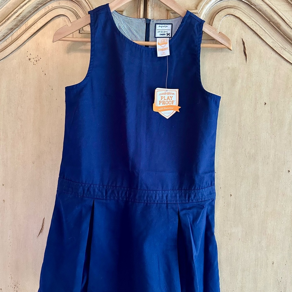 Gymboree Classic Navy Girl’s Uniform Jumper Dress (Size 12)